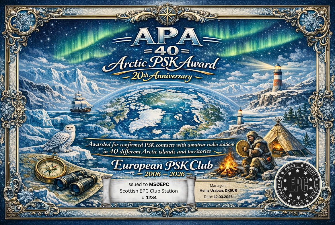APA 40 certificate artwork