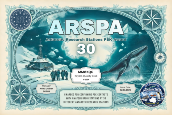 ARSPA 30 certificate design