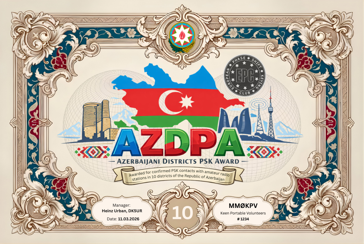 AZDPA-10 award certificate