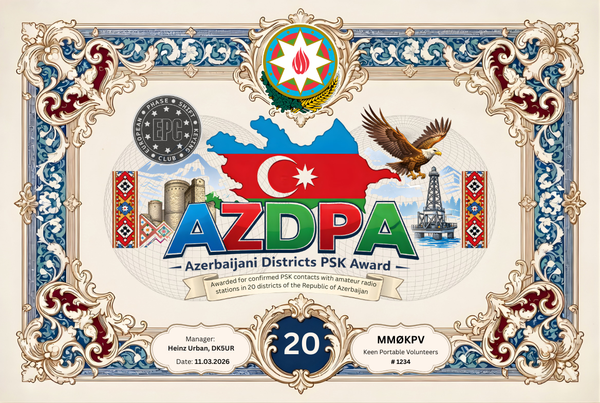 AZDPA-20 award certificate