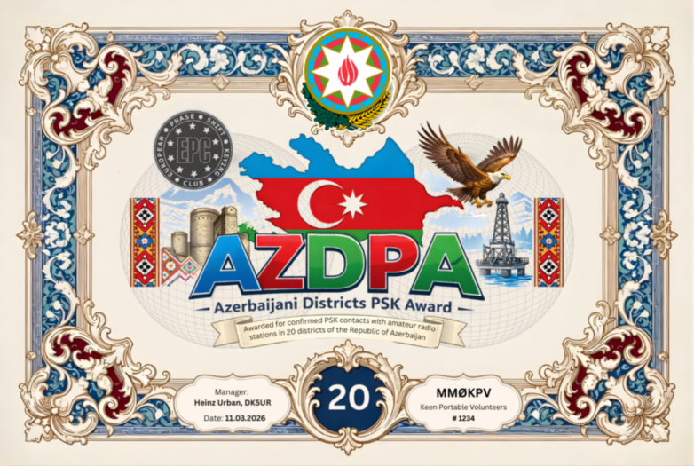 AZDPA-20 award certificate