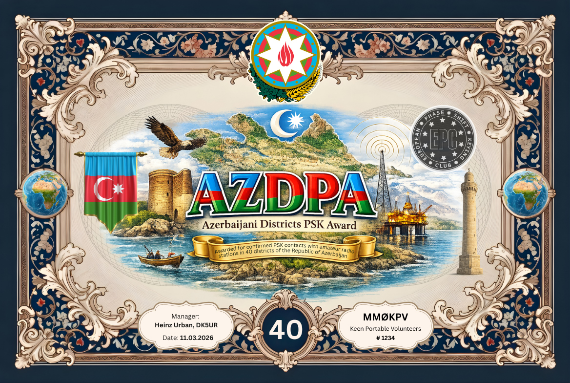 AZDPA-40 award certificate