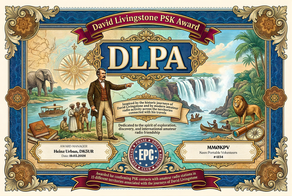 David Livingstone PSK Award artwork