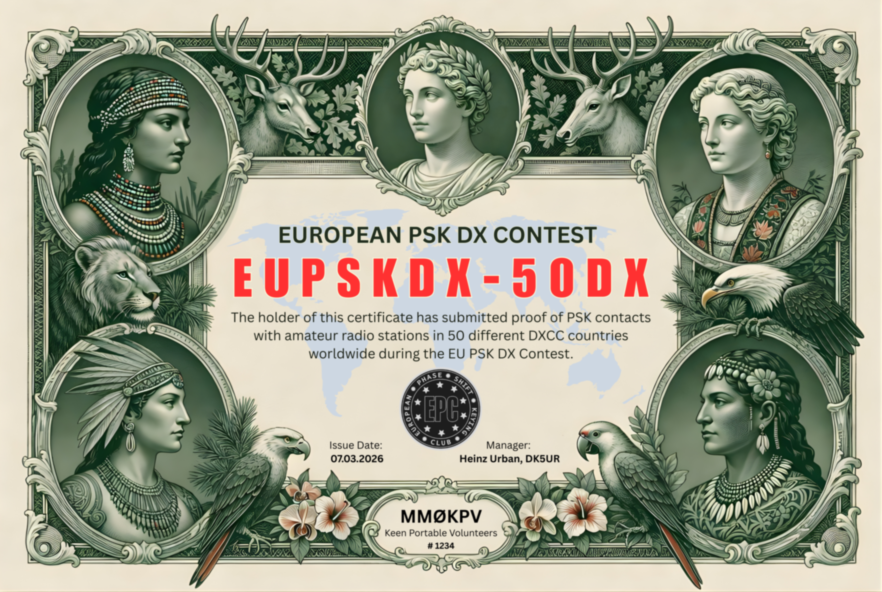 EUPSKDX-50DX certificate