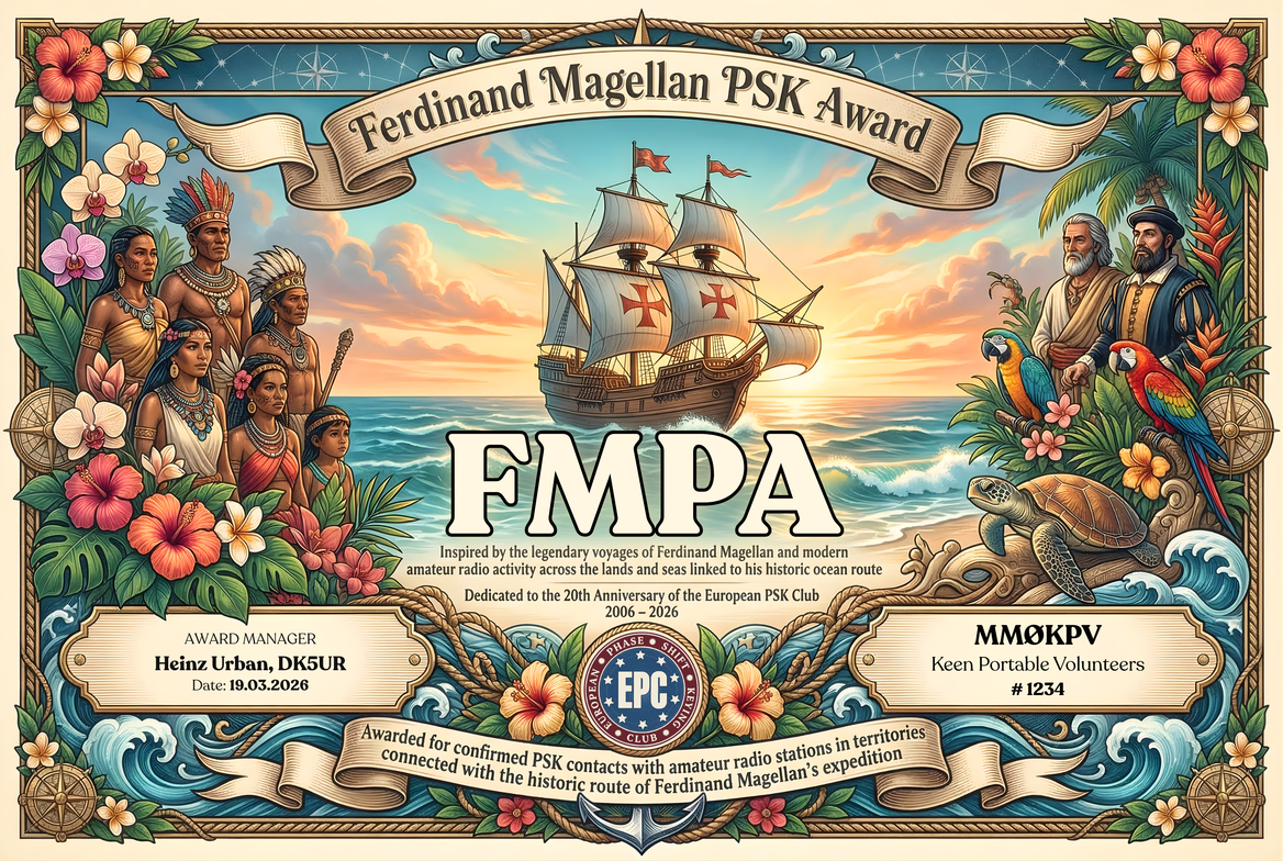 Ferdinand Magellan PSK Award artwork