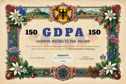 GDPA 150 certificate preview