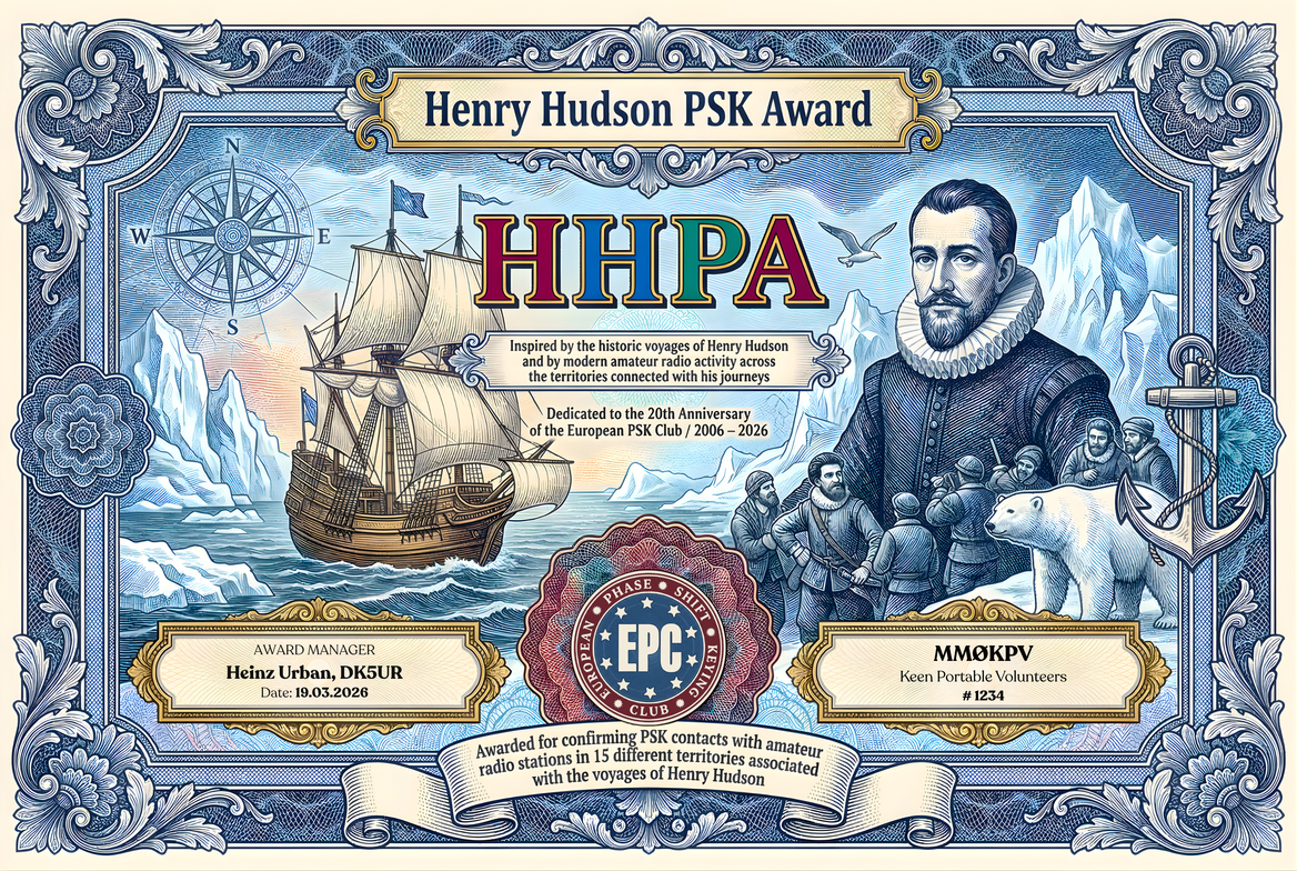 Henry Hudson PSK Award artwork