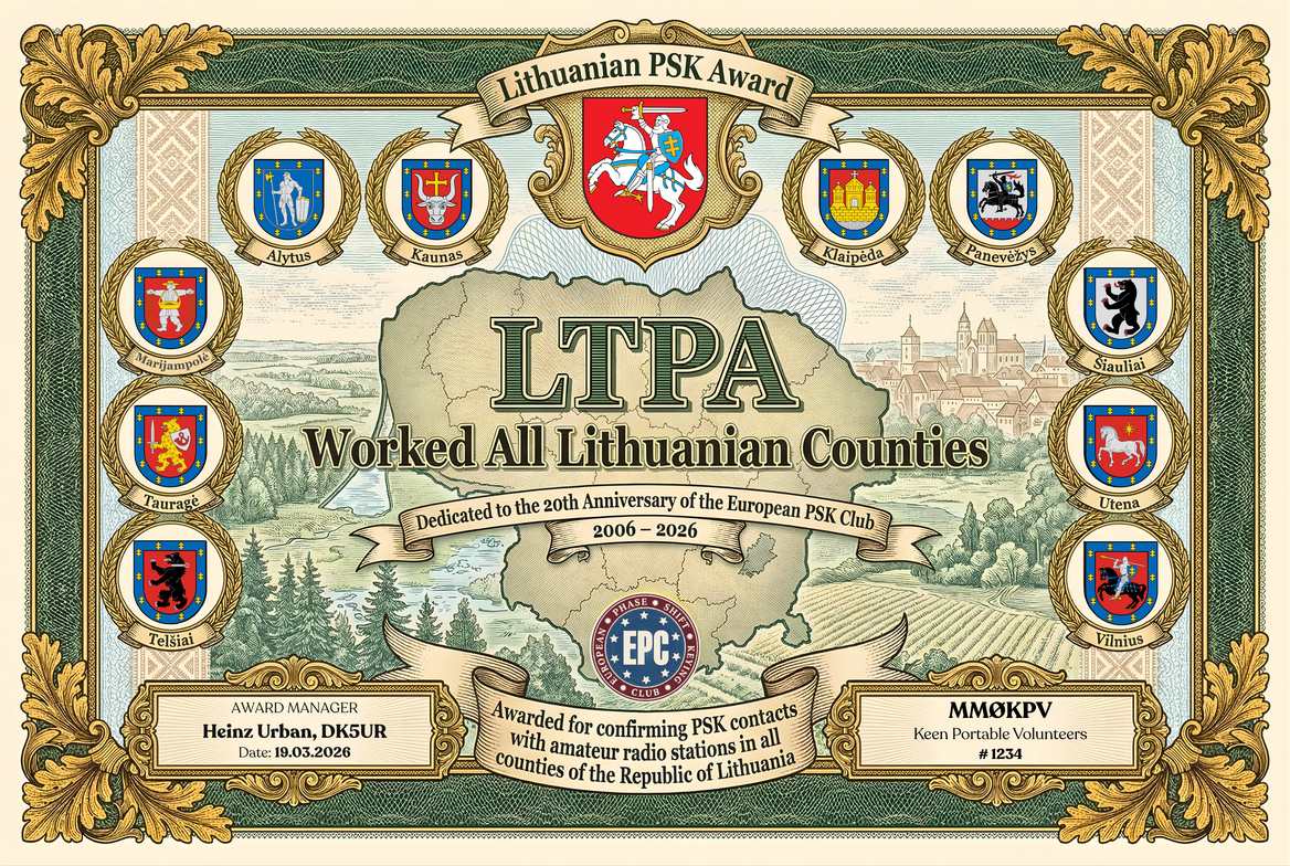 LTPA award diploma