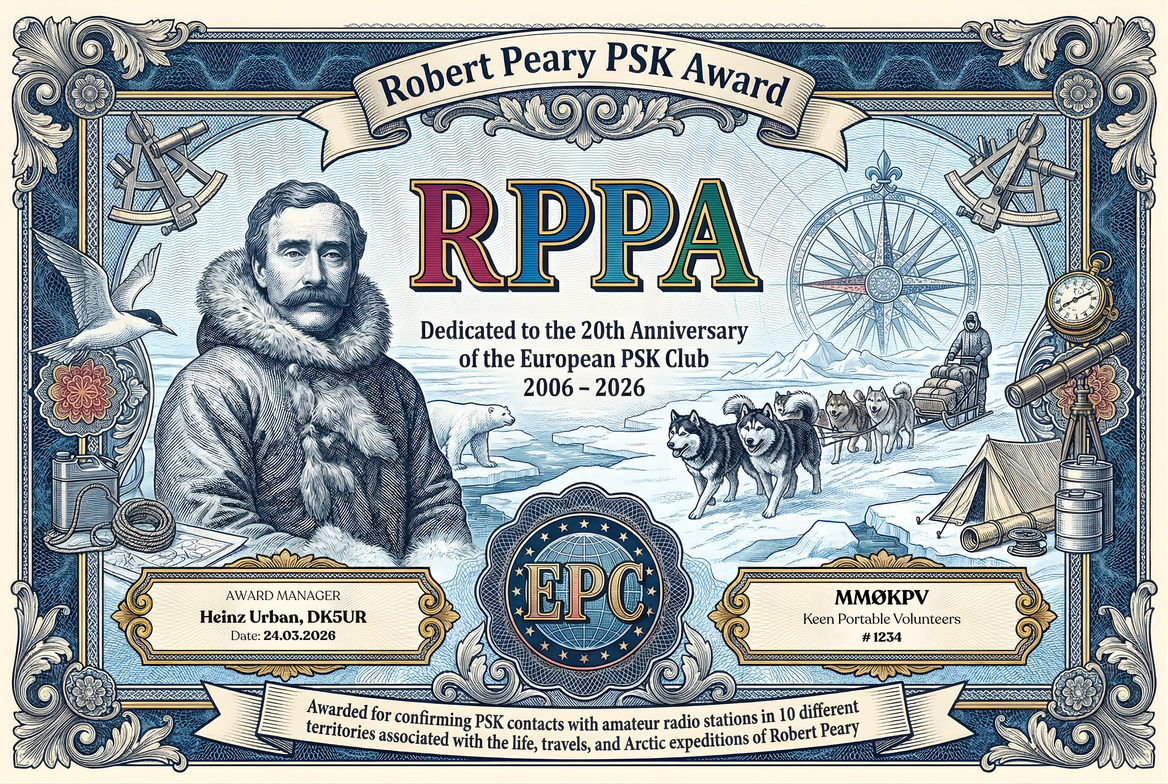Robert Peary PSK Award artwork